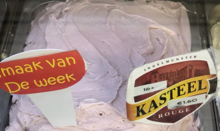 IJszaak scoort goed ijs gemaakt met Kasteelbier Rouge